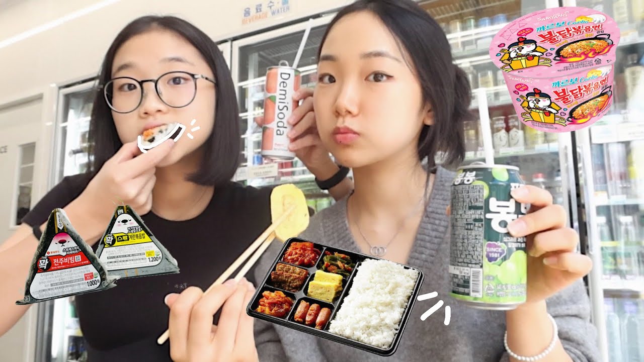 24 HORAS comendo na *loja de conveniência* da coreia!