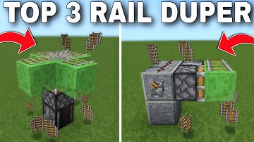 3 DIFFERENT RAIL DUPLICATOR | Minecraft 1.19 Easy Rail Duplication Glitch Farm