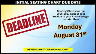 Seating Charts Expectations