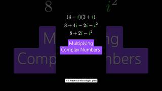 Multiplying Complex Numbers #maths #mathematics #algebra #complexnumbers