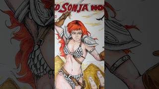 Red Sonja Noir cover with @DynamiteComics #redsonja #comics #dynamitecomics #swordandsorcery