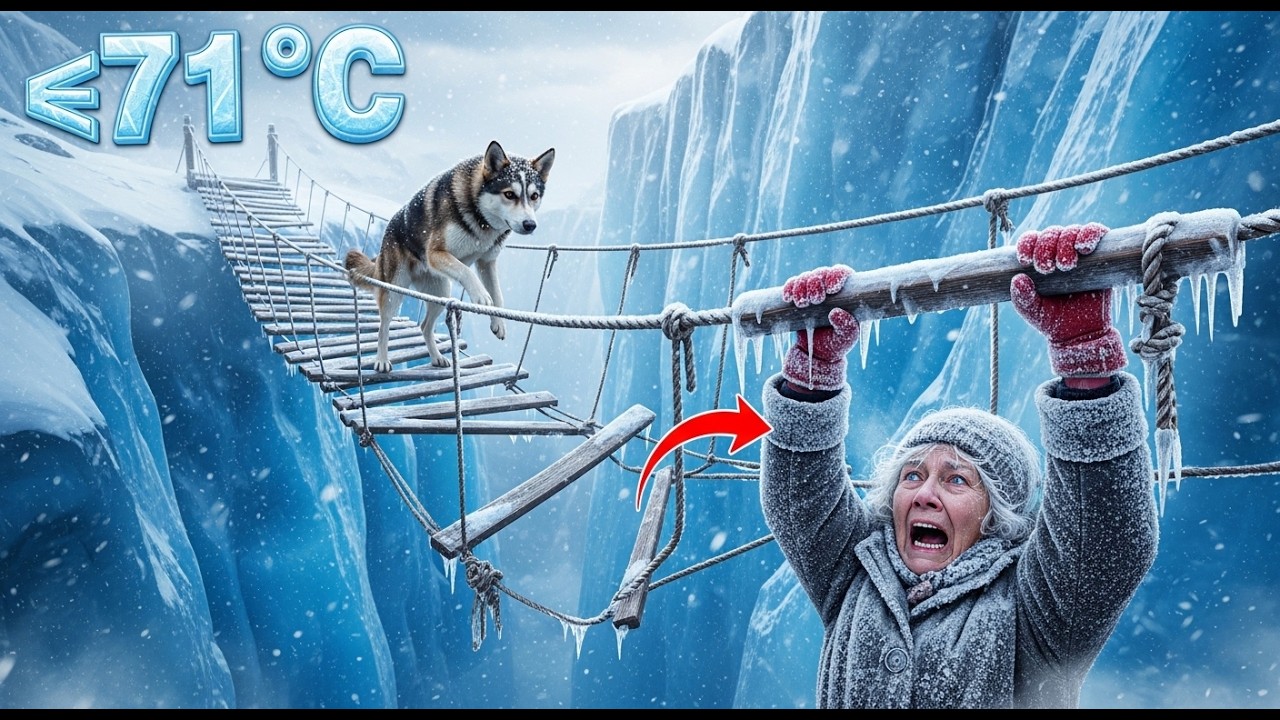 Trapped on a D*adly Cliff at −71°C… Then a Clever Dog Did Something Unbelievable