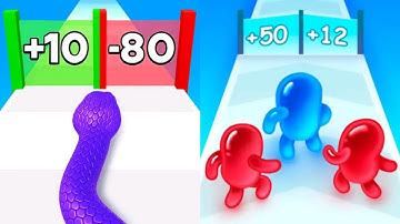 Snake Run Race VS Join Blob Clash 3D Max All Levels Gameplay Android,iOS NEW UPDATE