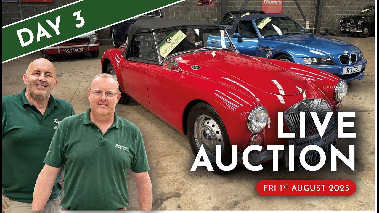 LIVE CLASSIC CAR AUCTION | 900 Lots! | Mathewsons July Auction Day 3