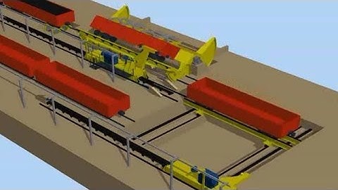 SCHADE Wagon Unloading System with Wagon Traverser