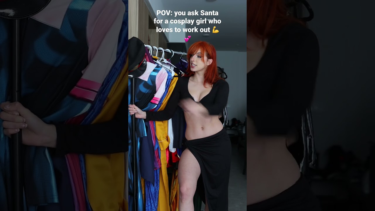 Cosplay Girls are the Best Christmas Gift 😂🥰 #cosplaygirl #gymgirl