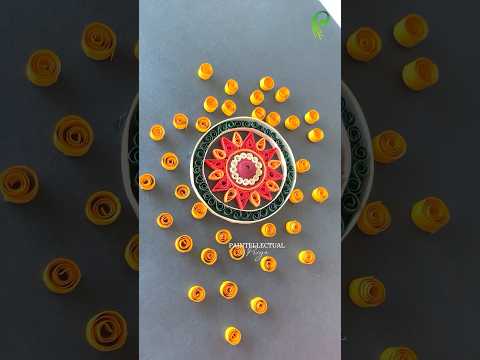 Crazy Mandala Painting using Paper ๐ฑ #shorts