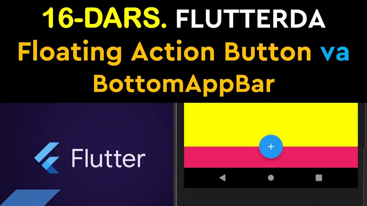 16-dars. Floating Action Button va BottomAppBar - YouTube