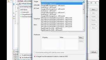 How to create Android Virtual Device AVD in Eclips