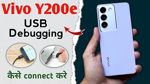 vivo y200e me usb kaise connect kare !! how to enable usb debugging in vivo y200e !! vivo y200e