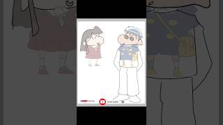 Shinchan And I Chan  How I Drew Them  Digital Art  Daag Tene