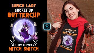How To Design A Halloween Witch T-Shirt in Photoshop screenshot 5