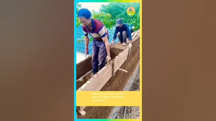 "Discover the Beauty and Sustainability of Rammed Earth Walls"  #sustainability #short #ecofriendly