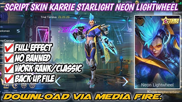 Script skin karrie starlight neon nightwheel full effect  |no banned no error|