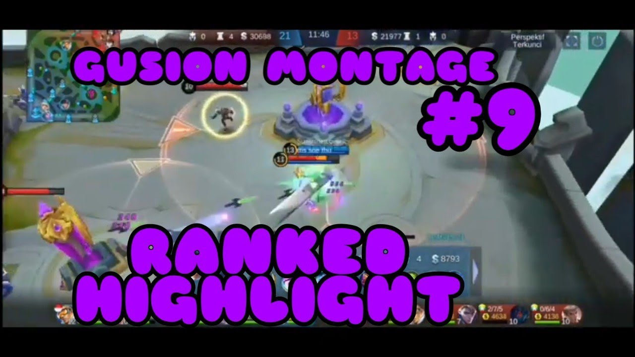 GUSION MONTAGE #9 // BEST MOMENTS || RANKED HIGHLIGHT MOBILE LEGENDS BANG - BANG // Imoon Youtube