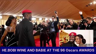 H.E BOBI WINE AND WIFE AT THE 96 OSCARS AWARDS 2024