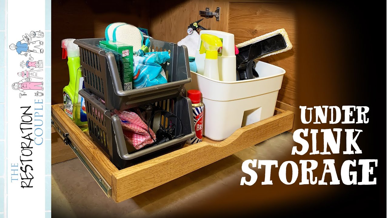 DIY Kitchen Cabinet Upgrade - Messy Cupboard Sorted! - YouTube