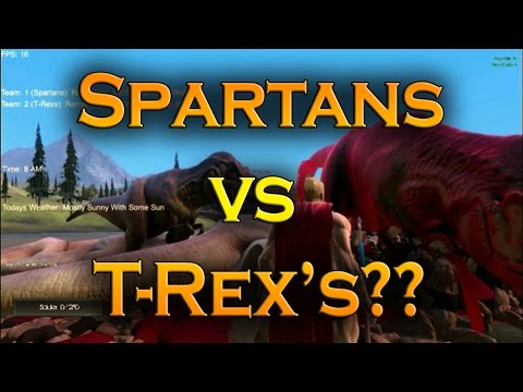 Ultimate Epic Battle Simulator Walkthrough – Spartans vs T-Rex’s ( UEBS PC Gameplay )