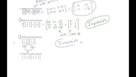 10.4 Math 110 The Algebra of Matrices
