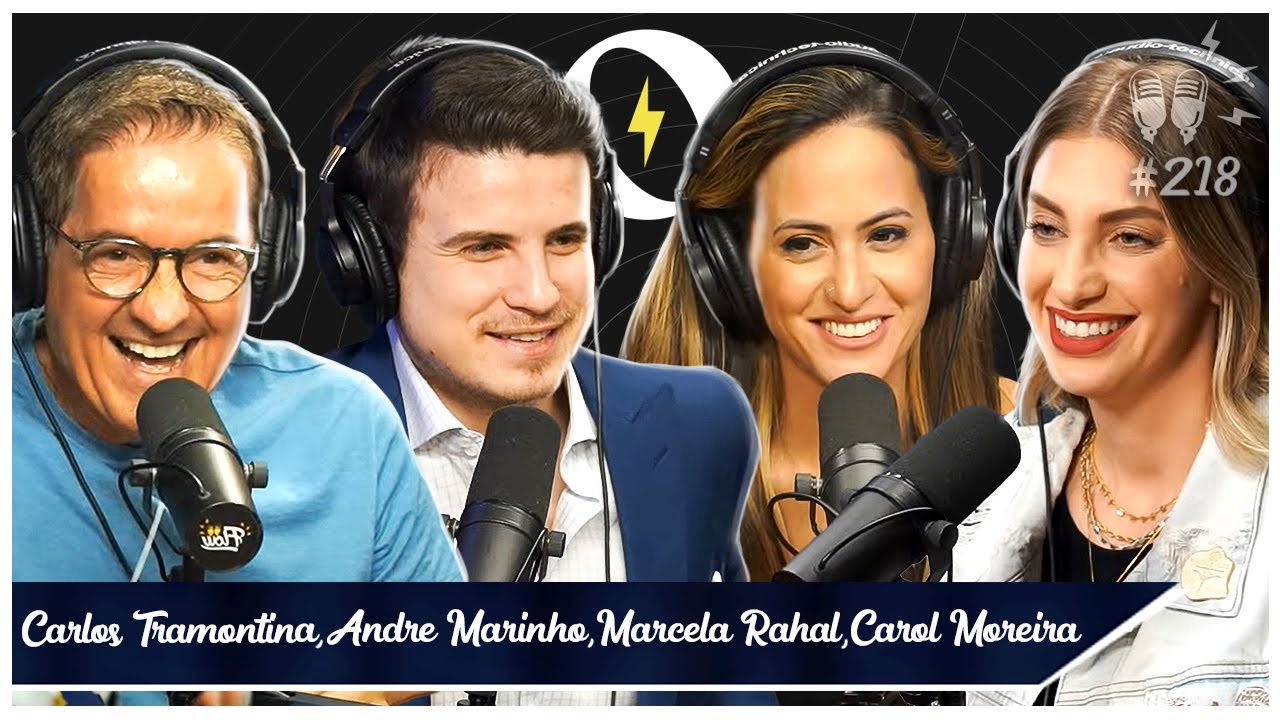 CARLOS TRAMONTINA, MARCELA RAHAL, ANDRE MARINHO e CAROL MOREIRA [FLOW NEWS] – Flow #218