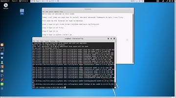 Kali linux How to install the Most Advanced Framework Tirty