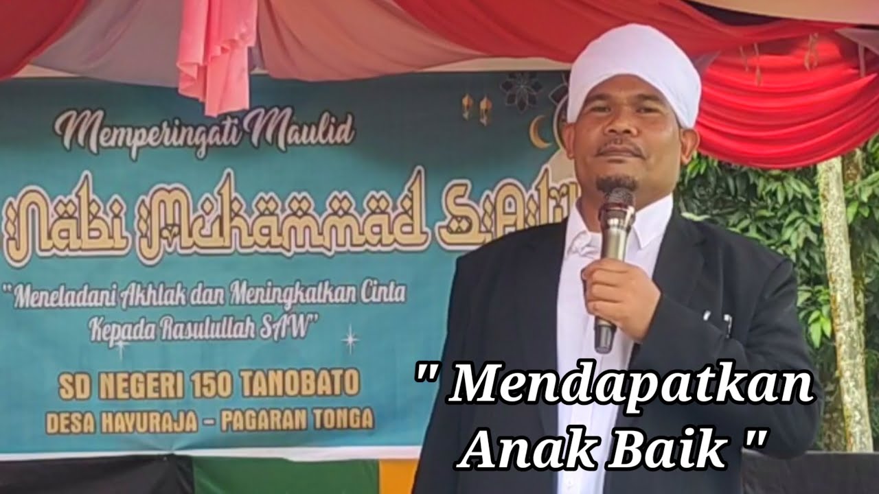 Ceramah Ayah Amrin Peringatan Maulid Nabi Muhammad Di SD Negeri 150 Tano Bato Mandailing Natal