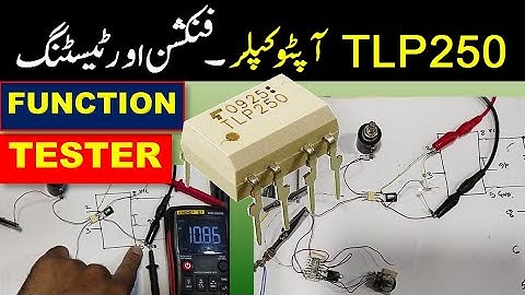 {256} TLP250 Optocoupler Datasheet, Pinout, How to Test TLP250 Optocoupler IC Urdu Hindi