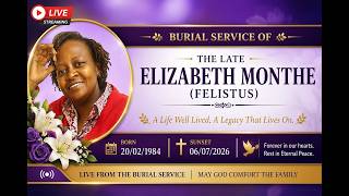 Celebrating the life of Elizabeth Monthe (Felistus) //// Sunrise 20/02/1984  -  Sunset 06/07/2026