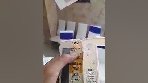 Hướng dẫn check lỗi trên remote máy lạnh đaikin