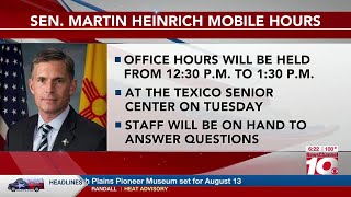 Video Heinrich Staff To Hold Mobile Office Hours In Texico On Tuesday