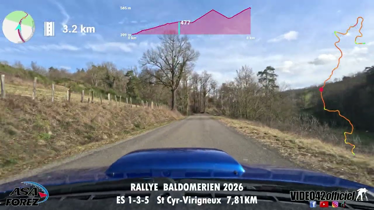 Rallye Baldomerien 2026   reconnaissance ES 1-3-5 - par video42