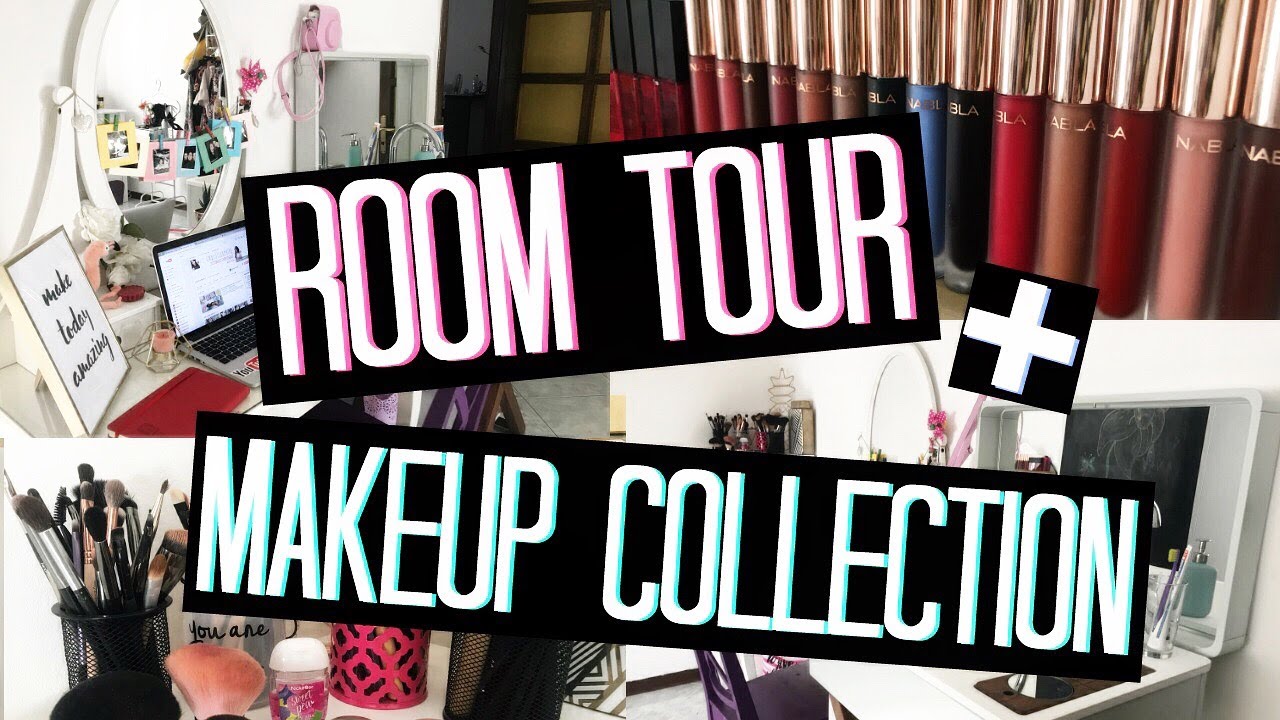 ROOM TOUR & MAKEUP COLLECTION | ECCO TUTTI I MIEI TRUCCHI... !!! | Adriana Spink