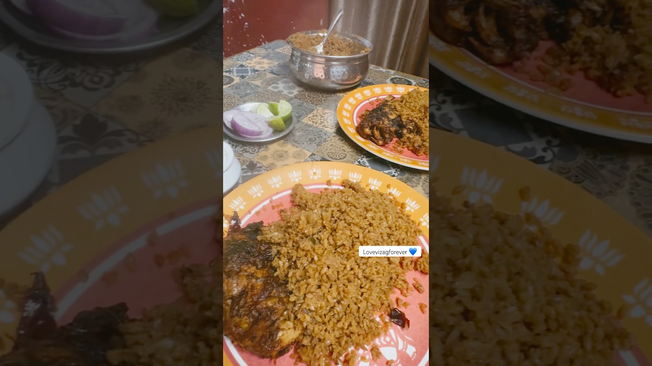 Rajugaru pakasala restaurant at Rushikonda’s beach 🏖️ best taste 👅 