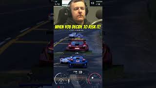 When you DECIDE to RISK it and go THREE Wide.. #gt7 #granturismo #shorts