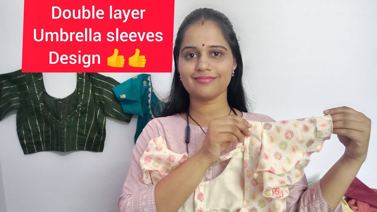 Double layer umbrella sleeves Cutting and stitching YouTube