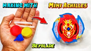 Making INFINITE ACHILLES Plastic Beyblade With Easy Things