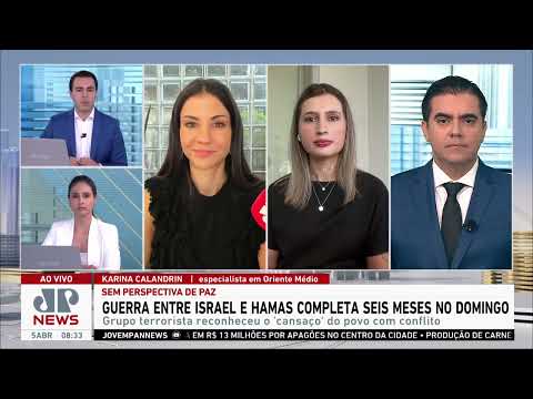 Karina Calandrin fala sobre o 6 meses da guerra em Israel na Jovem Pan News