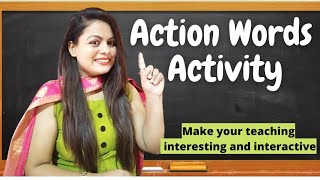 Action words activity |Verb activity |How to teach action words |Activity for action words