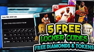 5 Free Locker Codes For Nba 2K19 Myteam Free Diamond Lebron James & 75 Tokens