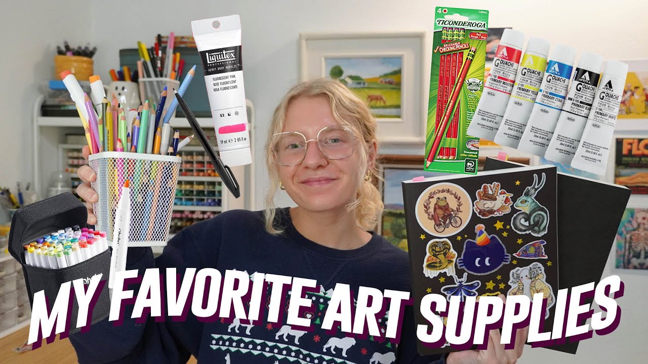 my favorite art supplies ★ YouTube