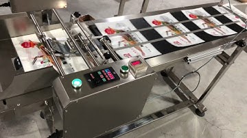 plastic bag  feeder with counter to count bag