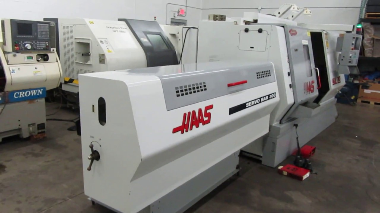 Haas SL-30T CNC Turning Center with Servo Bar 300 Magazine Barfeed