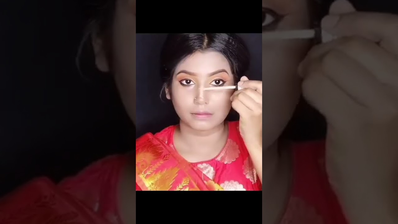 Durga Puja astami makeup look 1/ Simple & easy tutorial 