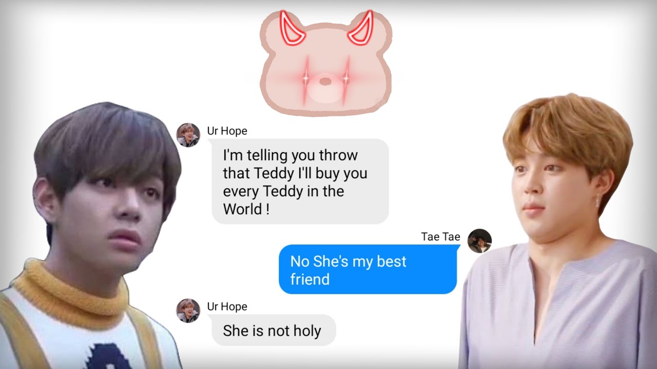 || BTS texts || Taehyung's Teddy is HAUNTED !? 🧸😨
