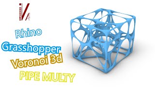 Rhino tutorial, grasshopper beginner, Voronoi 3d