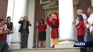 Neeli Bendapudi's first day as UofL president