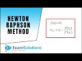 How to use the Newton Raphson method