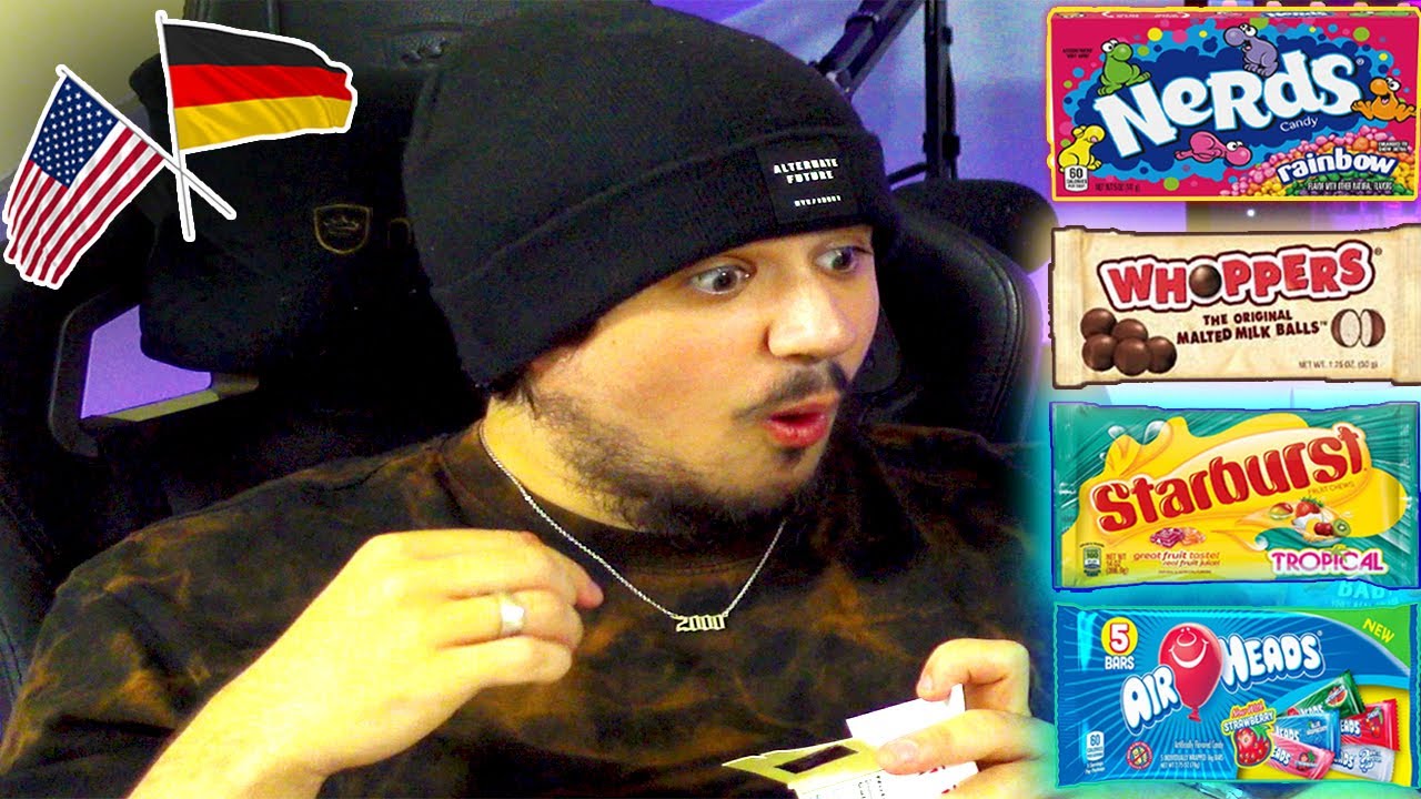GERMAN TRIES AMERICAN CANDY FOR THE FIRST TIME! (Snacks) (Food)