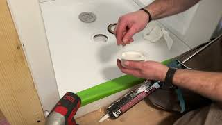How to Install a new Shower Drain  full replacement steps (with the Delta Classic 500 Shower Base)