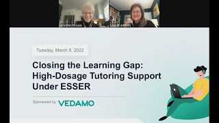 Webinar: Closing the Learning Gap: High-Dosage Tutoring Support Under ESSER